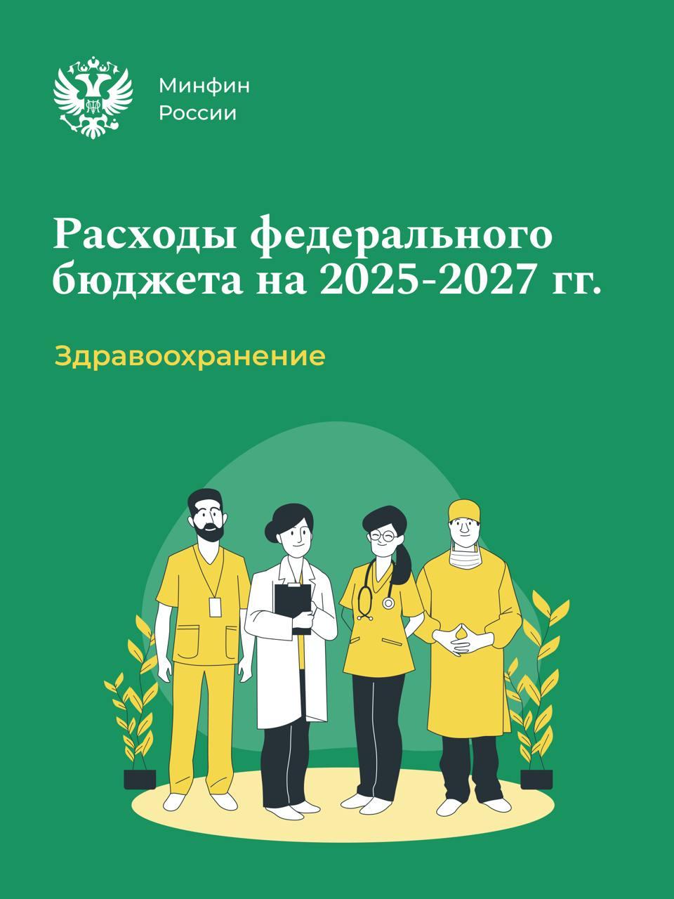 Сколько в 2025-2027 годах государство потратит на здравоохранение.