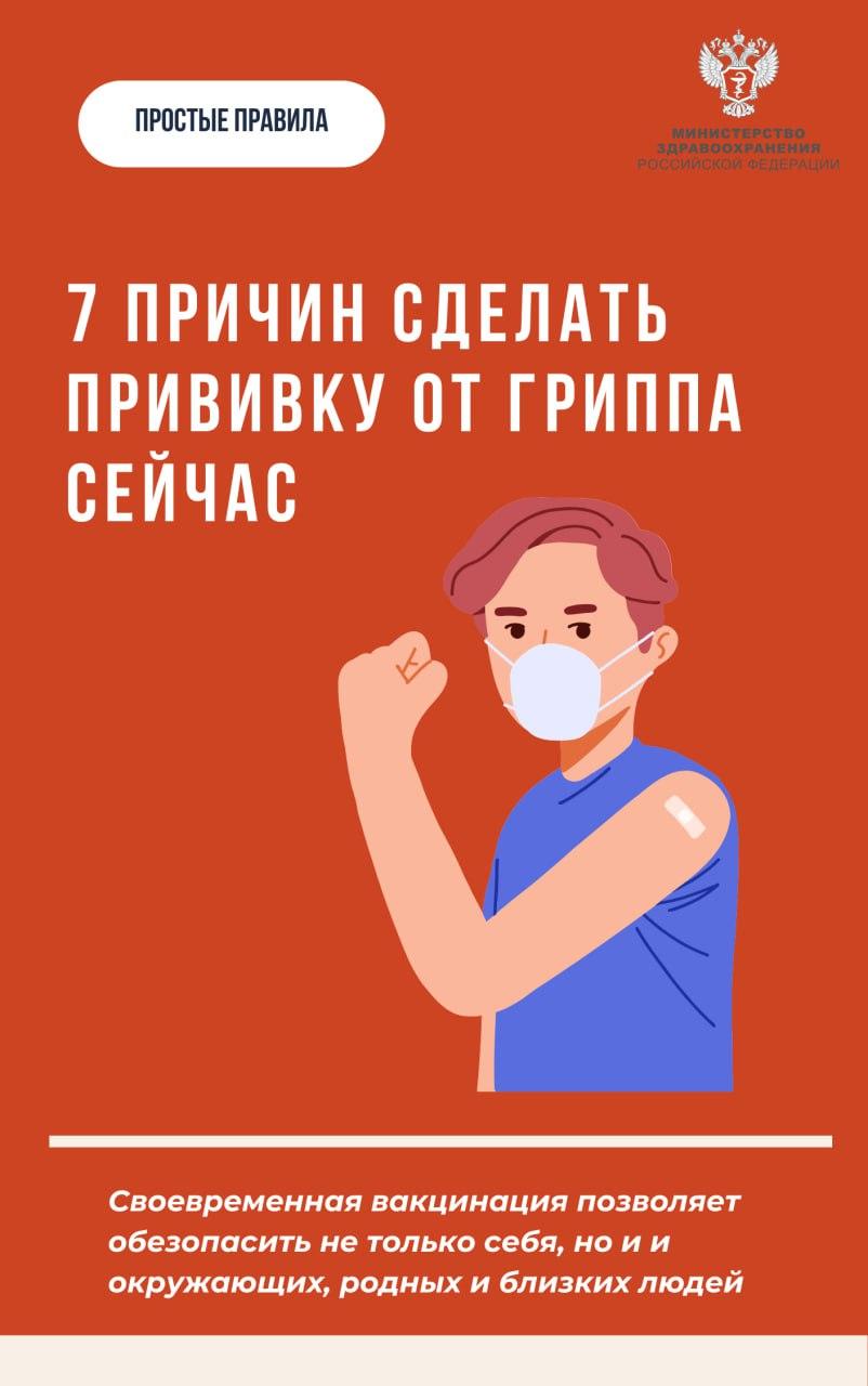 7 причин вакцинироваться от гриппа именно сейчас — предупредим эпидемию вместе.